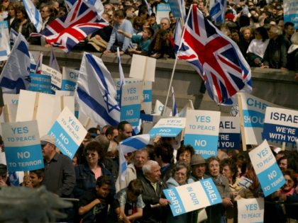 UK israel flags