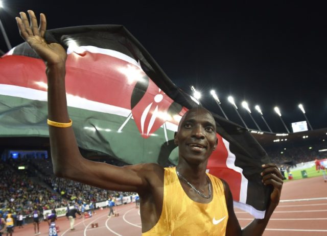 Kenya's Asbel Kiprop won the men's 1500m race at the 2015 Diamond League in Zurich