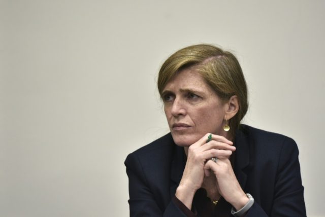 US Ambassador to the UN Samantha Power said NGOs taken off the list of participants at a m