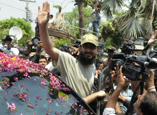 Ali Haider Gilani, son of former Pakistani premier Yousaf Raza Gilani, arrives home in Lah