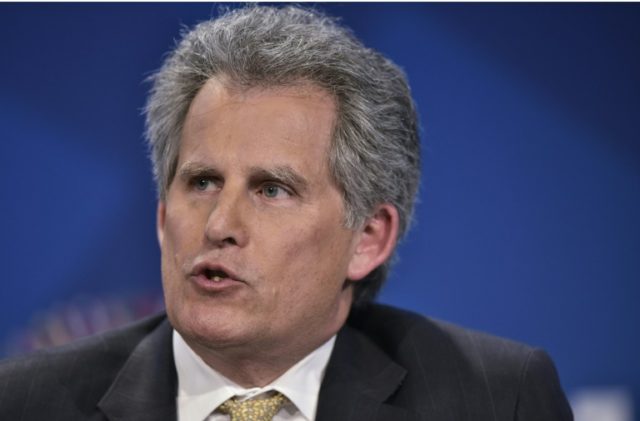 IMF First Deputy Managing Director David Lipton speaks during a press conference on "Joint