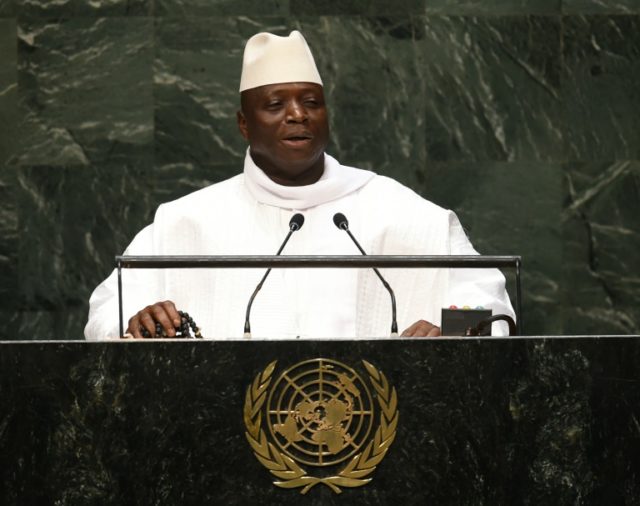 President of Gambia Al Hadji Yahya Jammeh addresses the 69th session of the United Nations