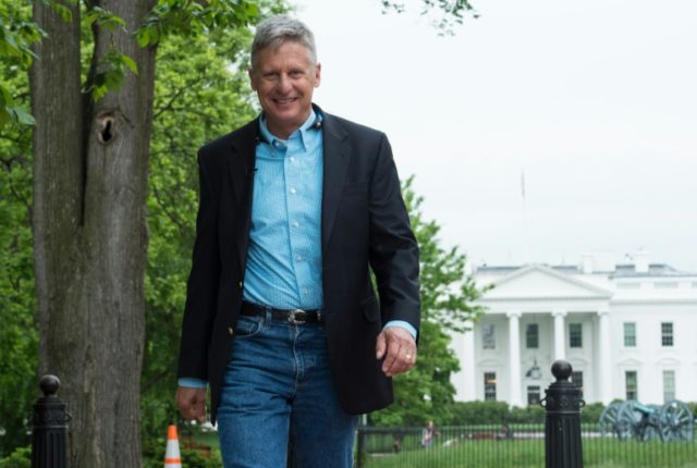 Gary Johnson, the former Republican governor of New Mexico, pictured on May 9, 2016, won t