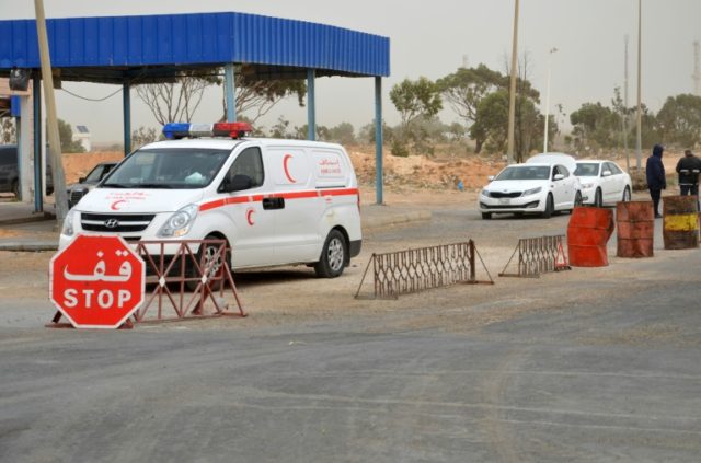 Commercial traffic through the Ras Jedir border post was blocked by the Libyan side, slowi