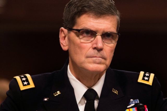The leading US commander for the Middle East, General Joseph Votel, met US military adviso