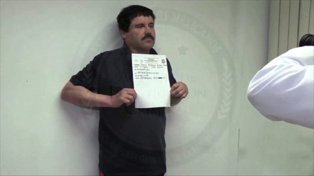 Video grab released on January 27, 2016 by Mexican General Attorney office, showing Mexica