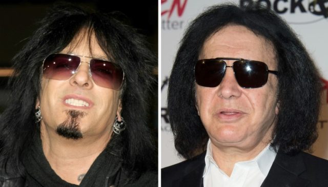 Kiss bassist Gene Simmons (R) called Prince's death "pathetic", and was hit by a stinging