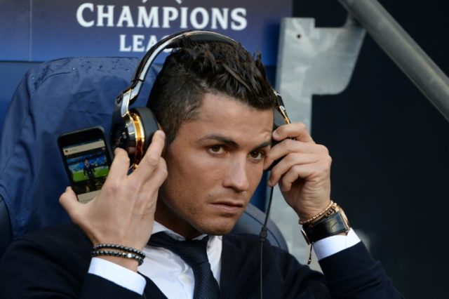 Real Madrid forward Cristiano Ronaldo sits out the first leg of the Champions League semi-