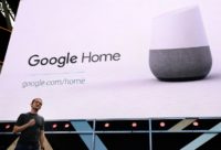 Google Vice President of Product Management Mario Queiroz shows the new Google Home on May 19, 2016 in Mountain View, California Google Vice President of Product Management Mario Queiroz shows the new Google Home on May 19, 2016 in Mountain View, California