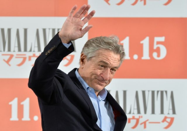 US actor Robert De Niro's films include "Taxi Driver", "Raging Bull" and "Goodfellas"