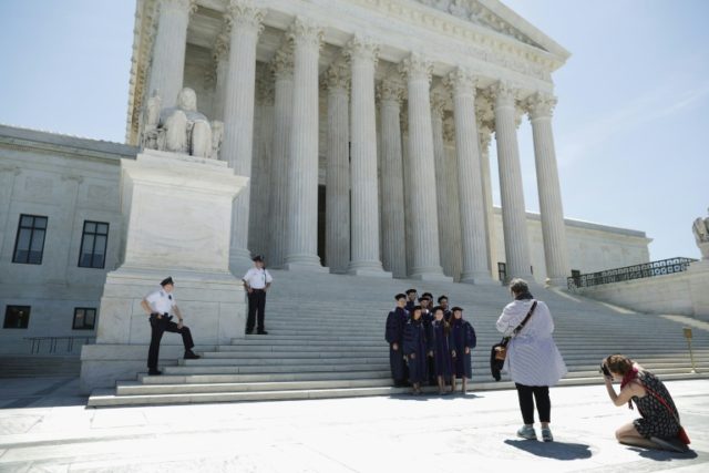 The US Supreme Court building in Washington