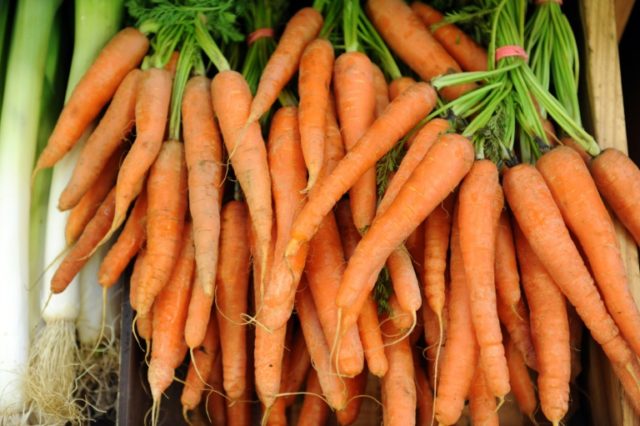 Carrots are loaded with beta-carotene, a natural chemical that the body can transform into