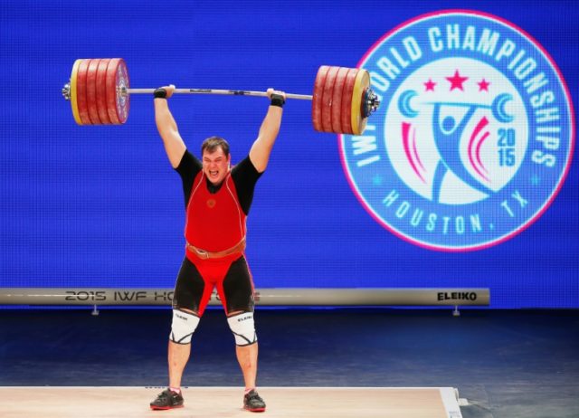 World champion weightlifter Aleksey Lovchev, who won gold in the +105kg category at the 20