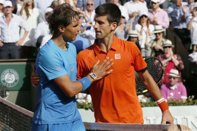 Rafael Nadal (left) and Novak Djokovic (right) are seeded to meet in the semi-finals of th