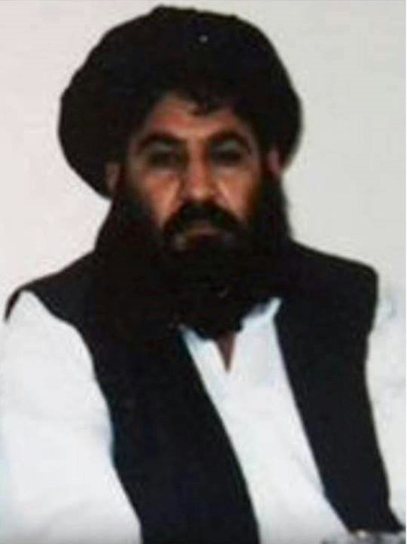 A photo released by the Afghan Taliban in 2015 is said to show Afghan Taliban leader Mulla
