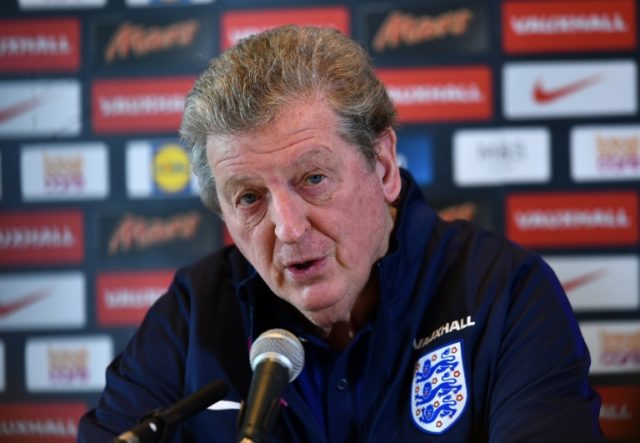 England's manager Roy Hodgson speaks during a press conference near Watford, north of Lond