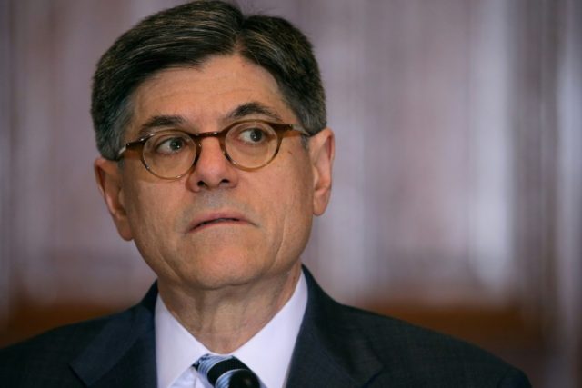 US Treasury Secretary Jacob Lew leads a meeting of the Financial Stability Oversight Counc
