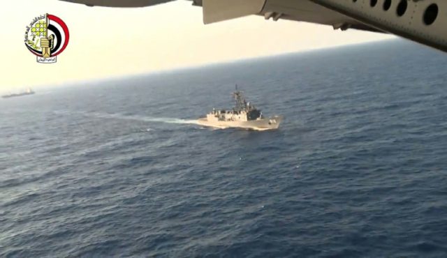 The Egyptian Navy has intensified its search mission in the Mediterranean Sea for the rema