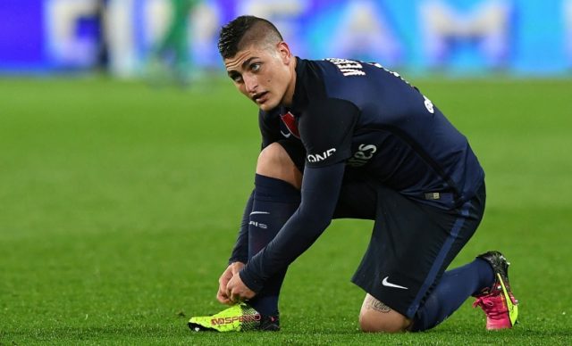 Paris Saint-Germain's Italian midfielder Marco Verratti was ruled out of Euro 2016 after P