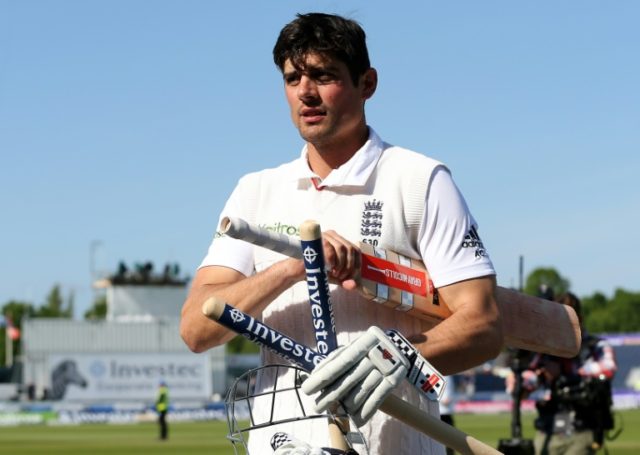 England's captain Alastair Cook after his team won the 2nd Test match on the fourth day of