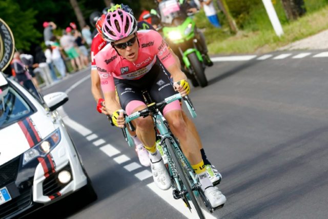 Steven Kruijswijk of team Lotto NL rides during the 16th stage of the 99th Giro d'Italia o