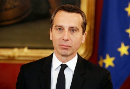 Austria's new Chancellor Christian Kern after being sworn-in at the Hofburg in Vienna, on May 17, 2016