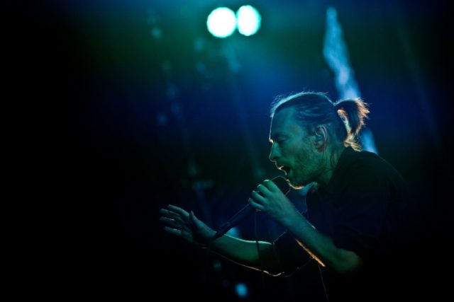 Thom Yorke, lead singer of the British band Radiohead, performs at the Optimus Alive music
