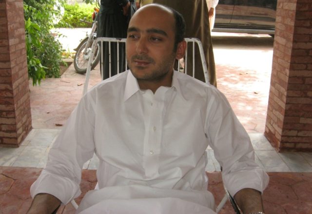 Ali Haider Gilani, son of former Pakistani prime minister Yousuf Raza Gilani, pictured in