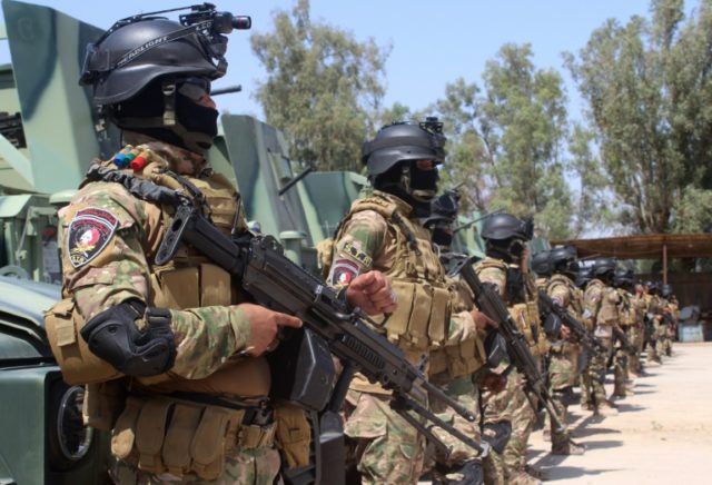 Iraqi special forces, soldiers, police, border guards and pro-government paramilitaries ar