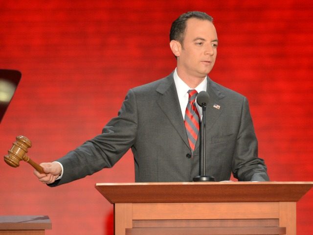 Republican National Committee Chairman Reince Priebus in Tampa, Florida, on August 29, 201