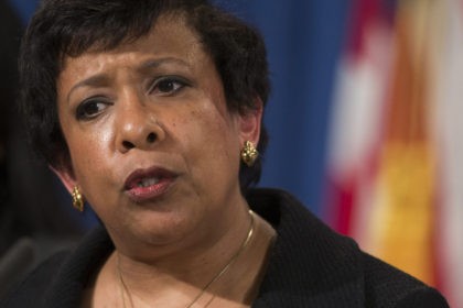 FILE - In this May 9, 2106 file photo, Attorney General Loretta Lynch speaks during a news conference at the Justice Department in Washington after North Carolina sued the federal government in a fight for a state law that limits protections for lesbian, gay, bisexual and transgender people. The federal …