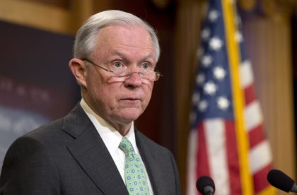 Sen. Jeff Sessions, R-Ala. speaks during a news conference on Capitol Hill in Washington, Thursday, June 23, 2016, to discuss the Supreme Court's immigration ruling. The Supreme Court deadlocked Thursday on President Barack Obama's immigration plan that sought to shield millions living in the U.S. illegally from deportation, effectively killing …