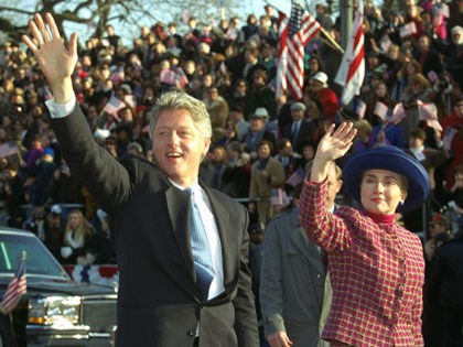 Bill-Clinton-Hillary-Clinton-inaugural-parade-1993-AP