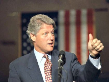 Bill Clinton Thumb Up 1992 AP