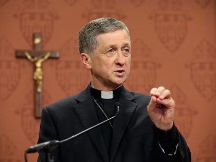CHICAGO, IL - SEPTEMBER 20: Archbishop-Elect Blase Cupich speaks to the press on September