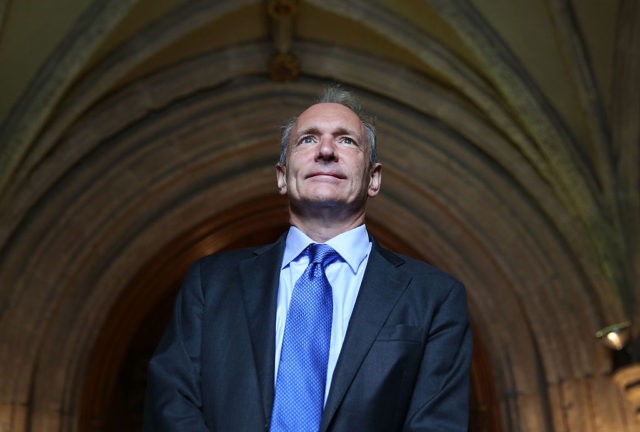 LONDON, ENGLAND - SEPTEMBER 24: Sir Tim Berners-Lee inventor of the World Wide Web arrives at Guildhall to receive an Honorary Freedom of the City of London award on September 24, 2014 in London, England. During the ceremony involving the 125 elected Members of the City of London Corporation, Sir …