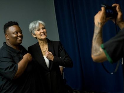 WASHINGTON, DC - JUNE 23: Jill Stein announces that she will seek the Green Party's presidential nomination, at the National Press Club, June 23, 2015 in Washington, DC. Stein also ran for president in 2012 on the Green Party ticket. (Drew Angerer/Getty Images)