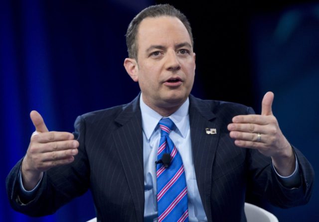 Reince Priebus, Chairman of the Republican National Committee (RNC), speaks during the ann