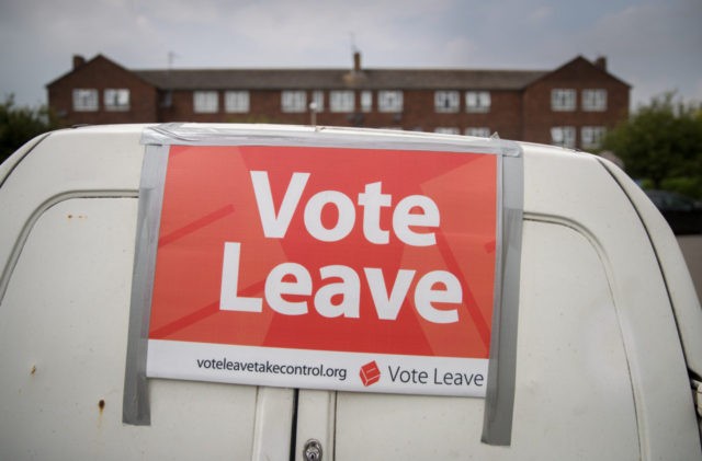 Vote Leave Supporters Campaign In Stonehouse