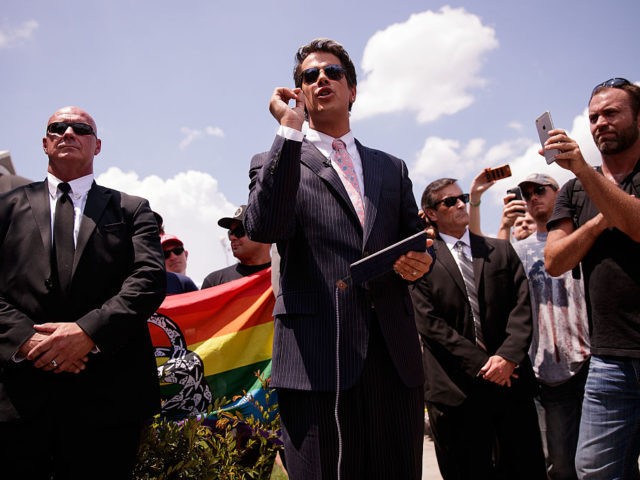 ORLANDO, FL - JUNE 15: Milo Yiannopoulos, a conservative columnist and internet personalit
