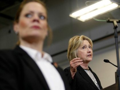 Presumptive Democratic presidential nominee Hillary Clinton on June 21, 2016, in Columbus,