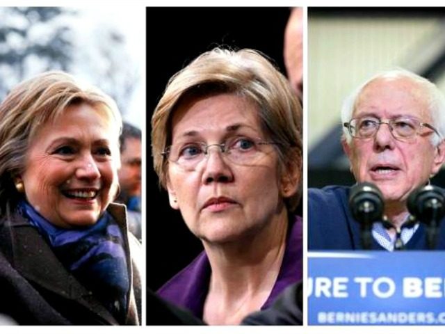 Hillary, Warren, Bernie AP Photos