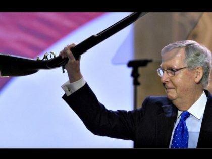 McConnell holds rifle Susan WalshAP