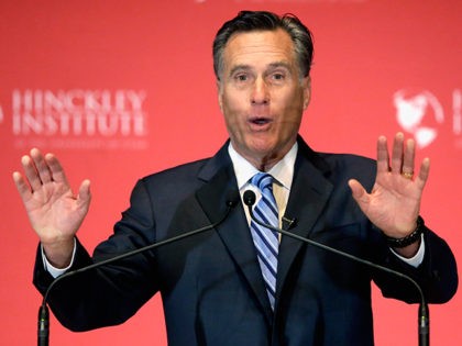 Former Republican presidential candidate Mitt Romney weighs in on the Republican president