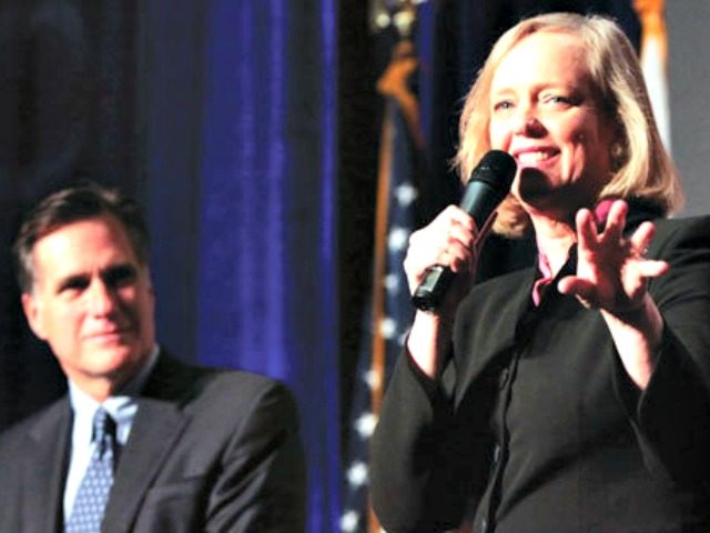 Mitt Romney and Meg Whitman