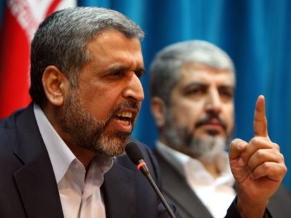 Exiled Palestinian Islamic Jihad leader Ramadan Shallah delivers a speech during a conference in support of Palestinians in Tehran on February 28, 2010.