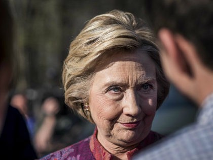 CHAPPAQUA, NY - After casting her vote on New York state primary day, former Secretary of