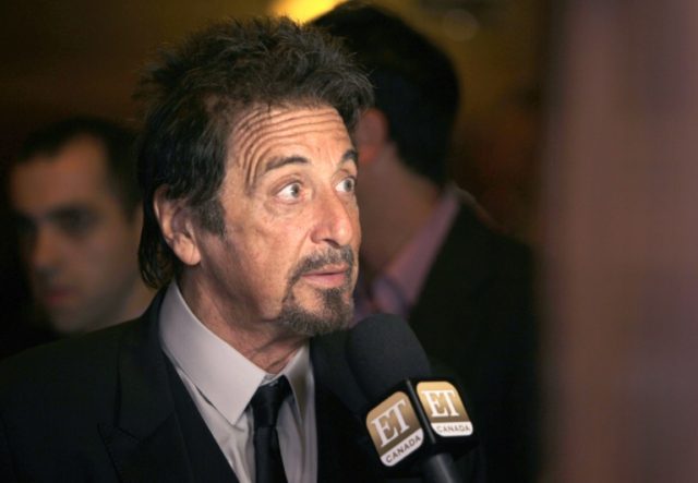 Actor Al Pacino, pictured on September 6, 2014 in Toronto, Canada, starred in "The Godfath