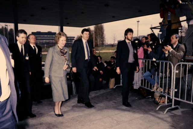 Margaret Thatcher defended membership of the then EEC when she was newly elected as leader