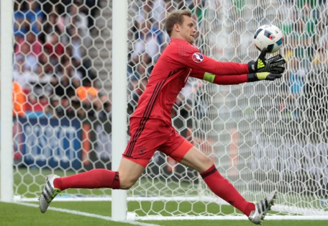 Germany's goalkeeper Manuel Neuer, seen in action during their Euro 2016 Group C match aga